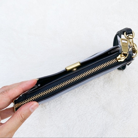 COACH Color-block Dreamer Leather Wristlet - Picture 5 of 10